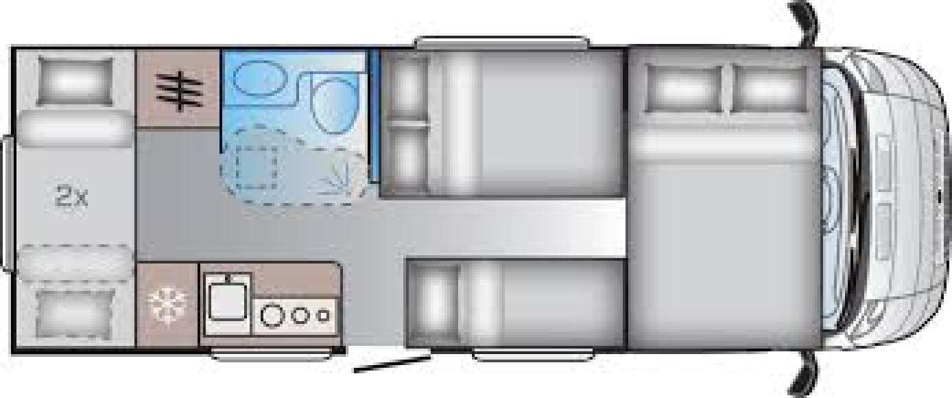 SUN LIVING Seria A 70 DK do 6 oseb